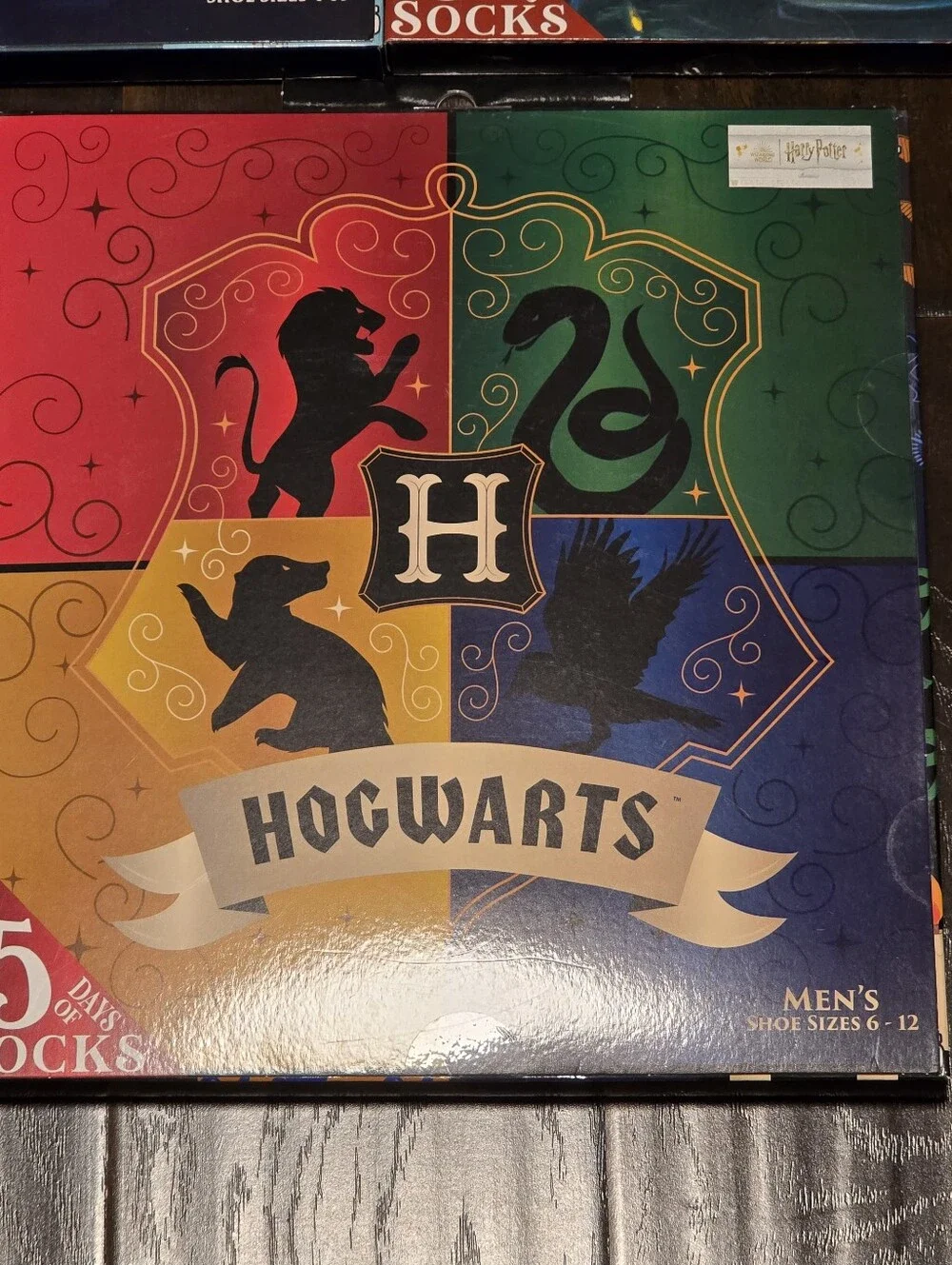 Harry Potter Hogwarts 15 Days of Socks 3 packs 45 socks womens men's gryffindor